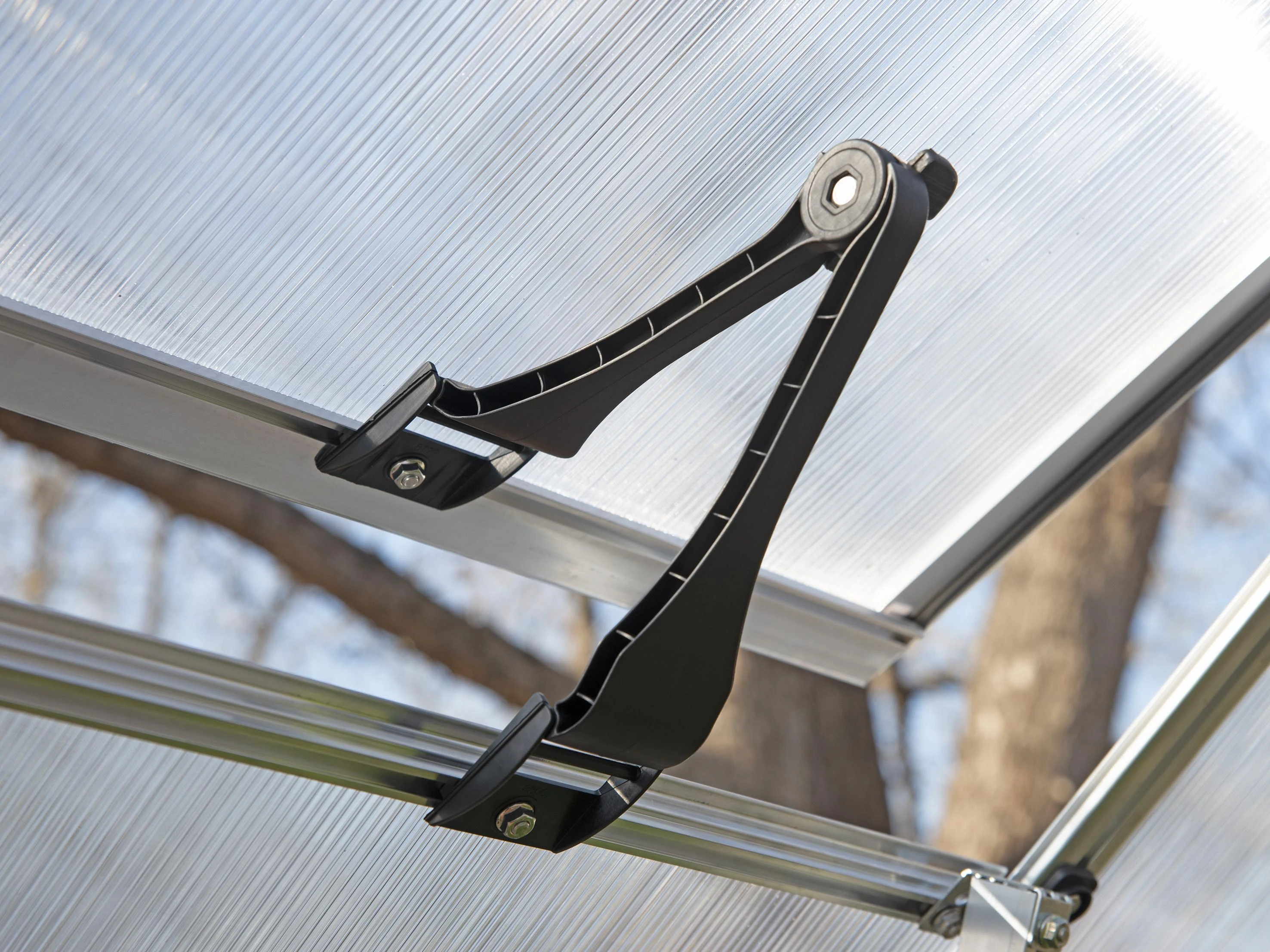 Palram Canopia Tuinkas Hybrid 185 x 424 cm Zilver - Afbeelding 7