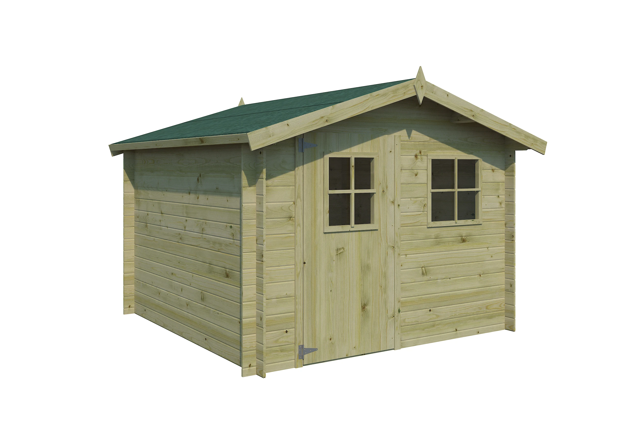 Woodlands Blokhut Luzern Groen Geïmpregneerd 265 x 265 cm - Afbeelding 5