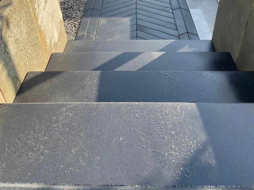 Traptrede Massief 18 x 40 cm (180 x 400 mm) Antraciet - Lengte 100 cm - Afbeelding 3