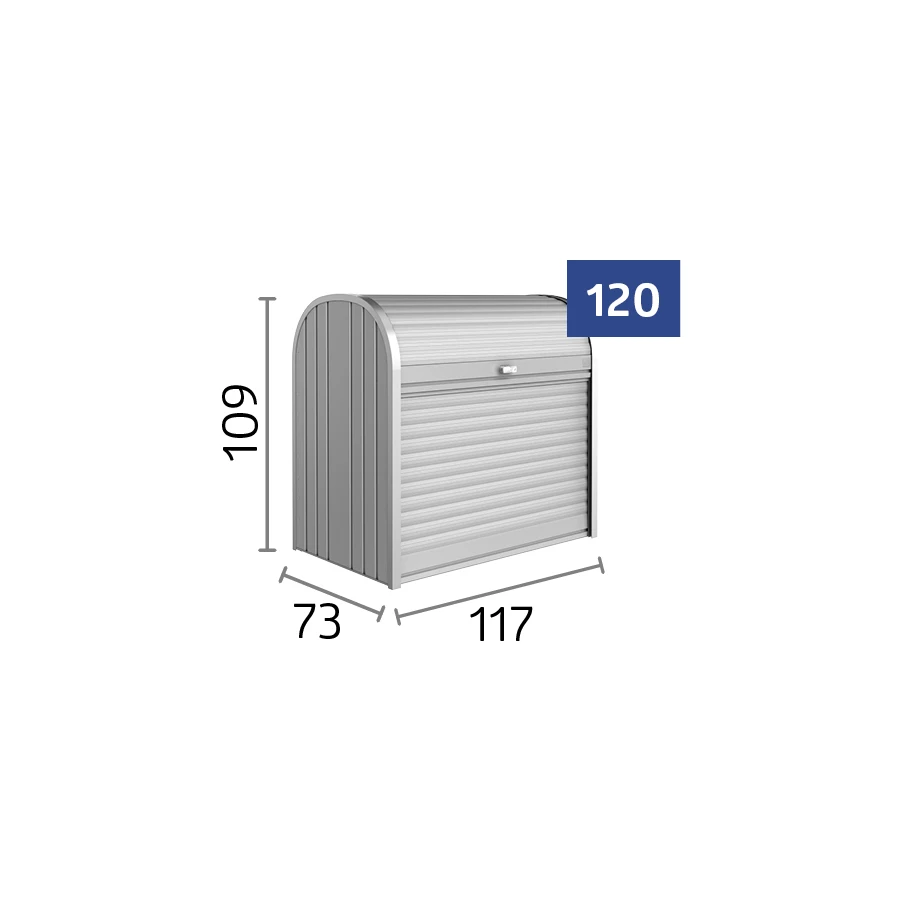 Biohort StoreMax 120 Zilver Metallic - Afbeelding 9