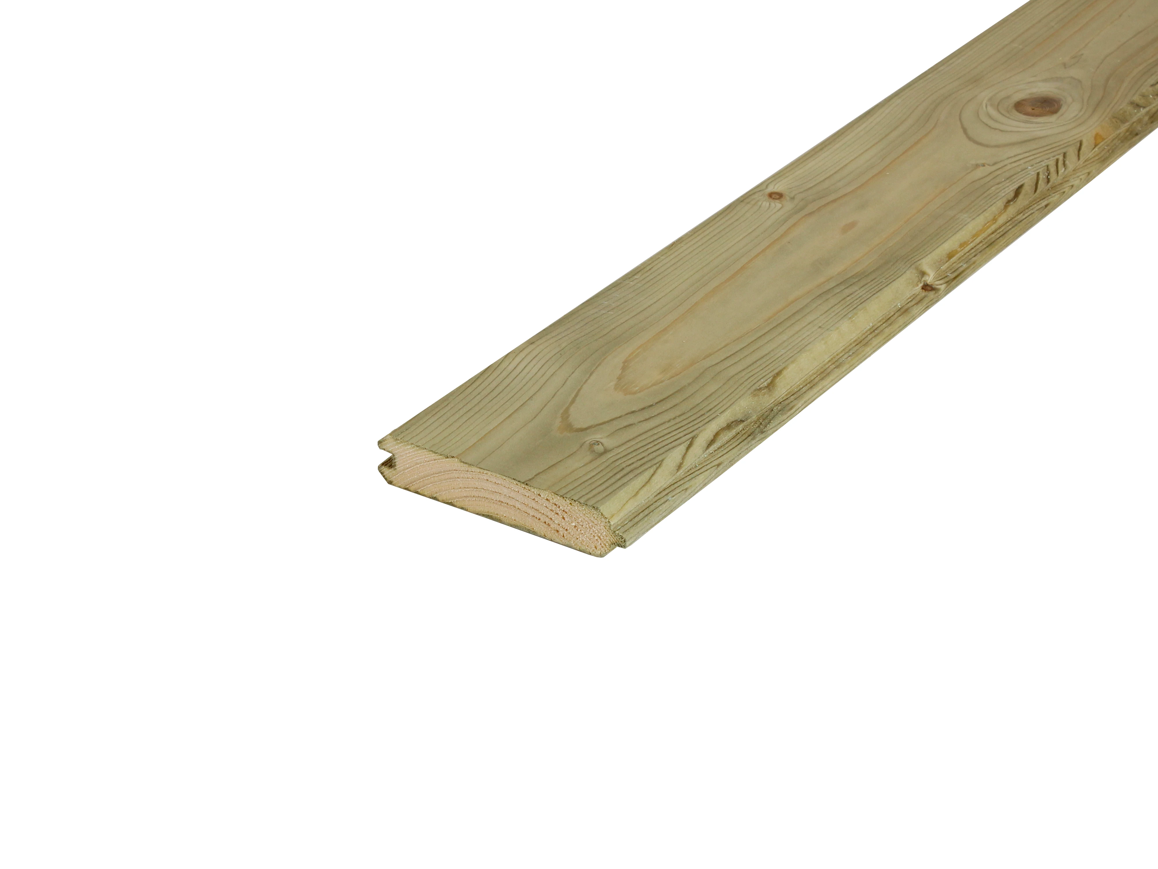 Vuren Blokhutprofielplank 2.8 x 14.5 cm (28 x 145 mm) Geschaafd Geïmpregneerd - Lengte 300 cm - Afbeelding 3