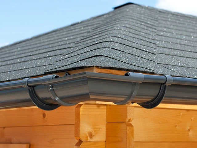 PVC Dakgoot Vierhoekig Dak E100 Antraciet - Afbeelding 1