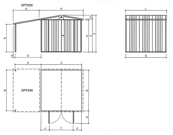 Biohort Berging Europa Donkergrijs 172 x 84 x 196 cm - Afbeelding 8