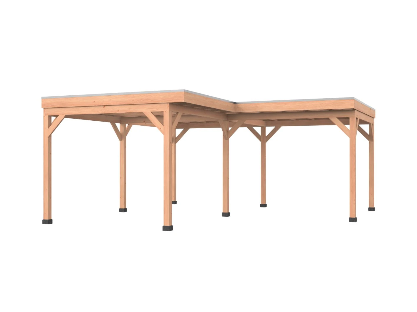 Douglas overkapping, L-model, 600 x 600, Westwood Comfort - Afbeelding 1