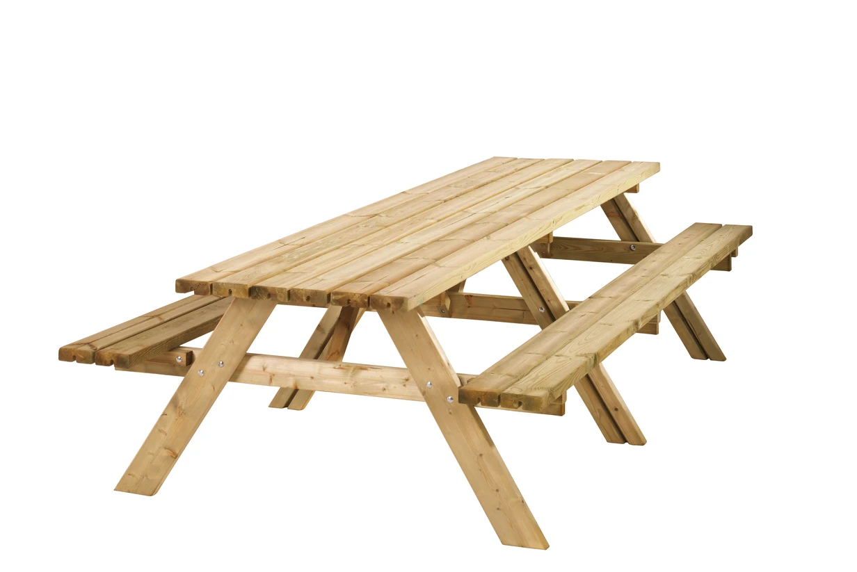 Picknicktafel Harrie Groen Geïmpregneerd - Lengte 300 cm - Afbeelding 1