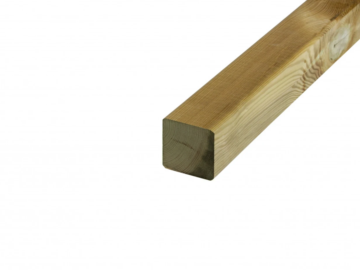 Grenen Paal 6.8 x 6.8 cm (68 x 68 mm) Groen Geïmpregneerd - Lengte 180 cm - Afbeelding 2