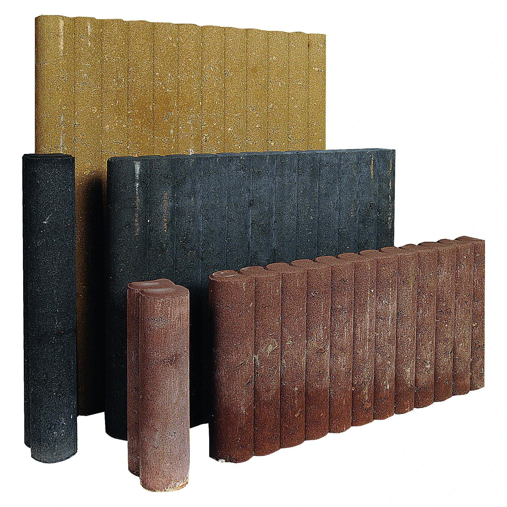 Gardenlux Rondo Palissadeband 8 x 25 x 50 cm Zwart - Afbeelding 1