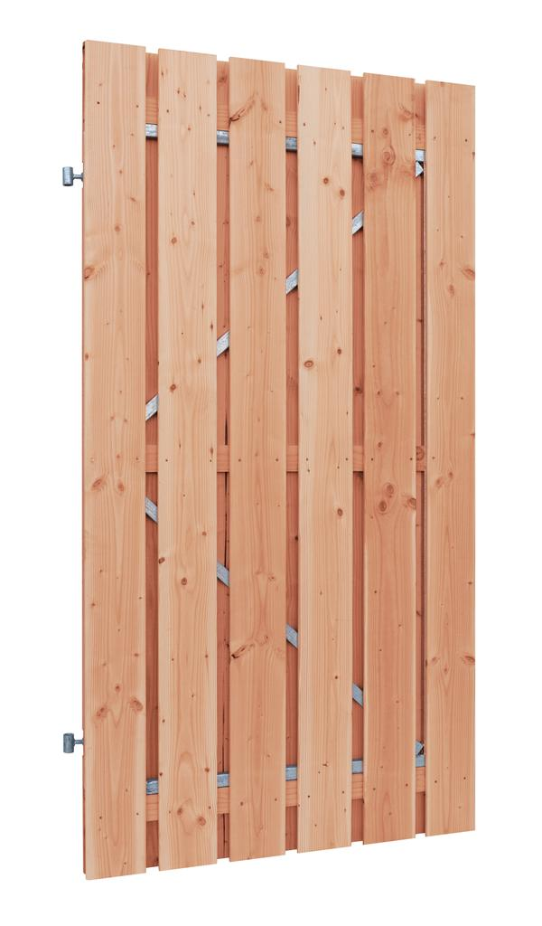 Redvision Geschaafde Poortdeur op Verstelbaar Stalen Frame, 100 x 195 cm - Afbeelding 1