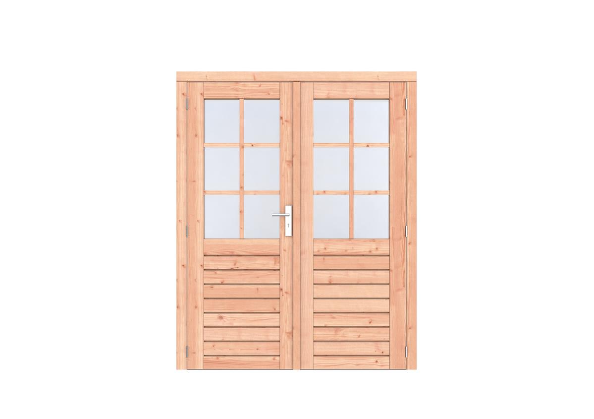 Douglas Dubbeldeur Prestige Dubbelglas 168 x 209 cm - Onbehandeld - Afbeelding 1