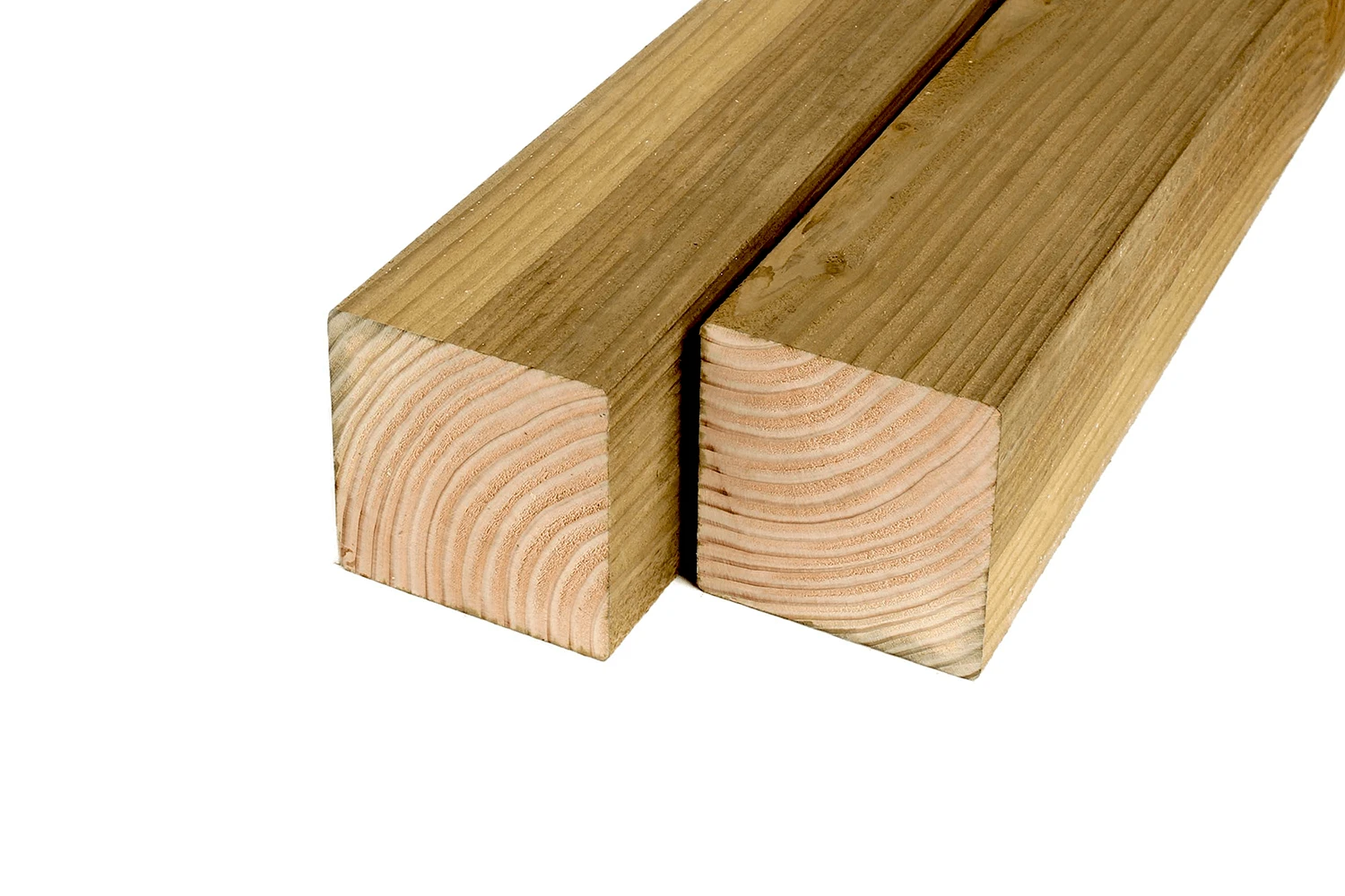 Douglas Paal 14 x 14 cm (140 x 140 mm) Geschaafd Geïmpregneerd - Lengte 300 cm - Afbeelding 1