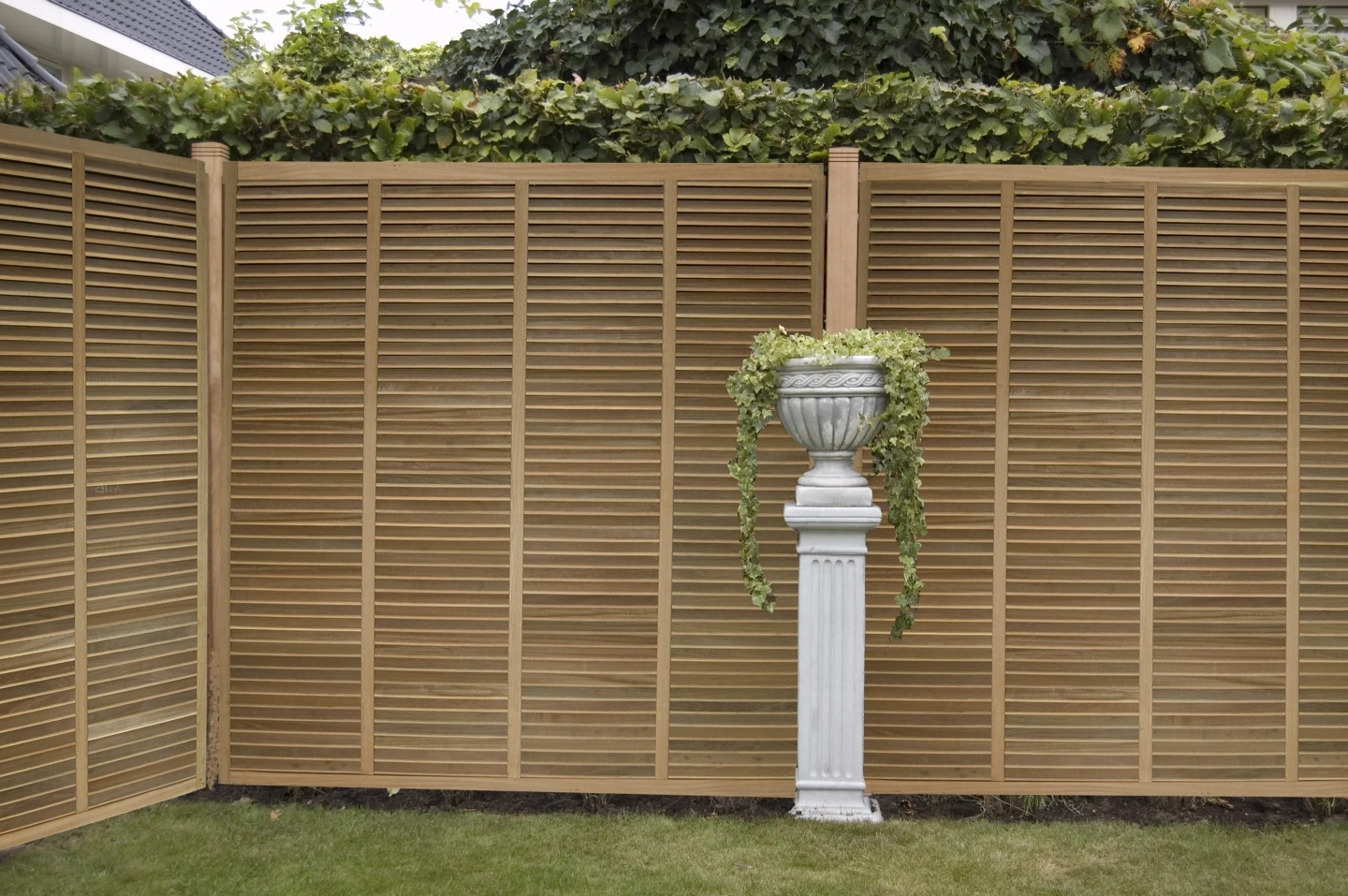 Hardhout Schutting Louvre 180 x 180 cm - Afbeelding 2