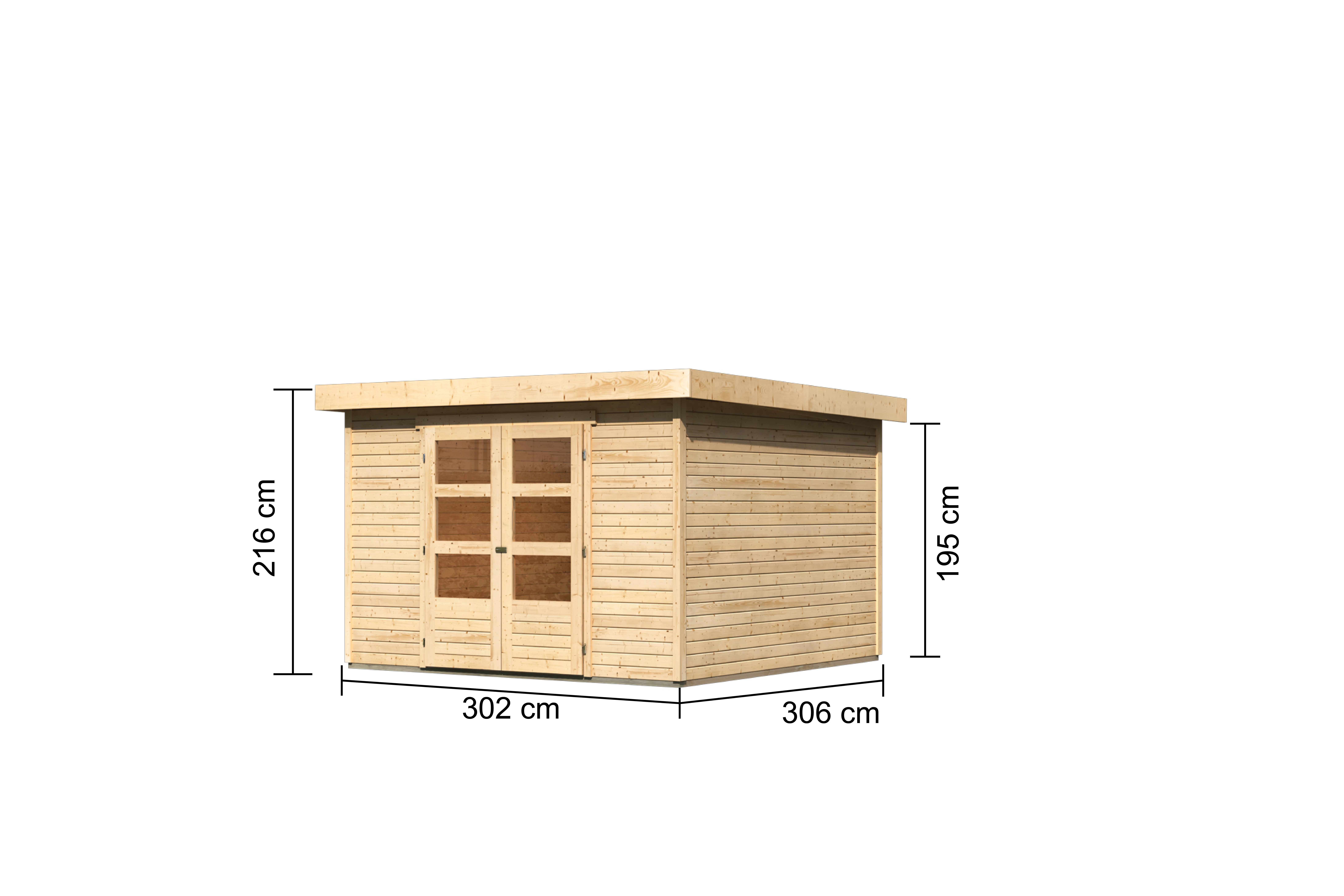 Tuinhuis Askola 6 334 x 331 cm - Afbeelding 3