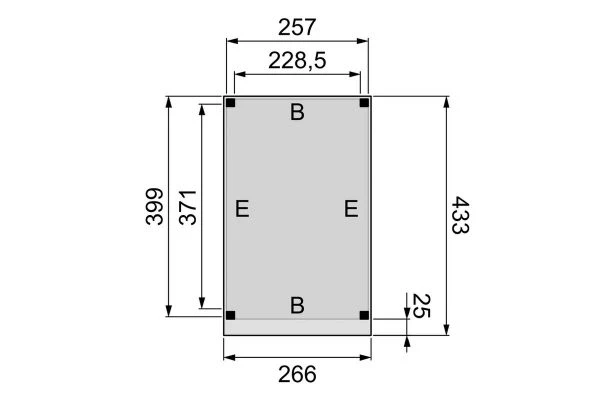 Hillhout Douglas Buitenverblijf Plat Dak Premium 260 x 400 cm - Afbeelding 2