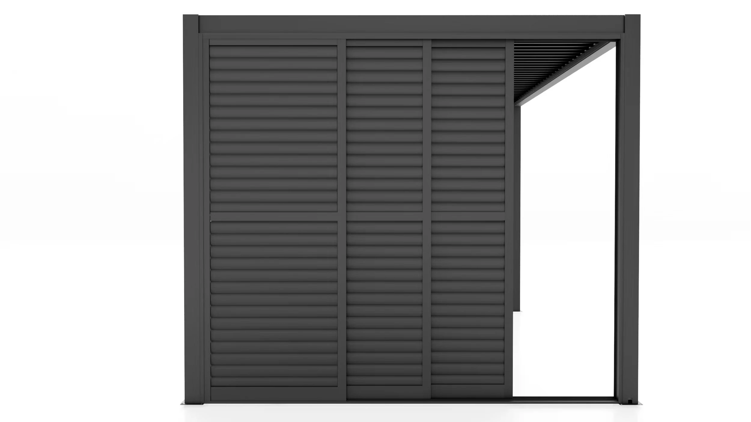 Louvreschuifwand - Lengte 370 cm - Afbeelding 5