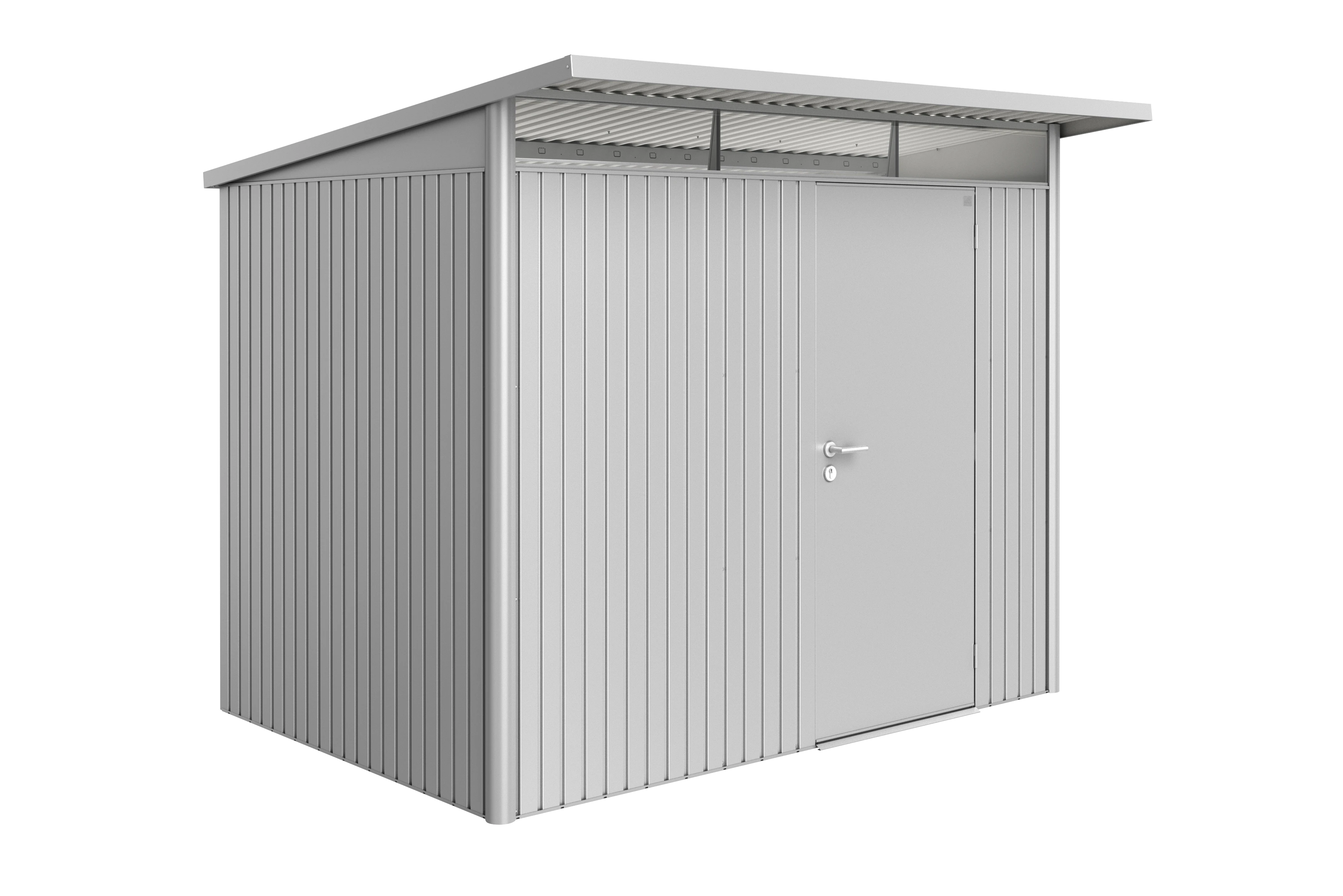 Biohort Berging Avantgarde Enkele Deur Zilver 260 x 220 x 218 cm A5 - Afbeelding 1