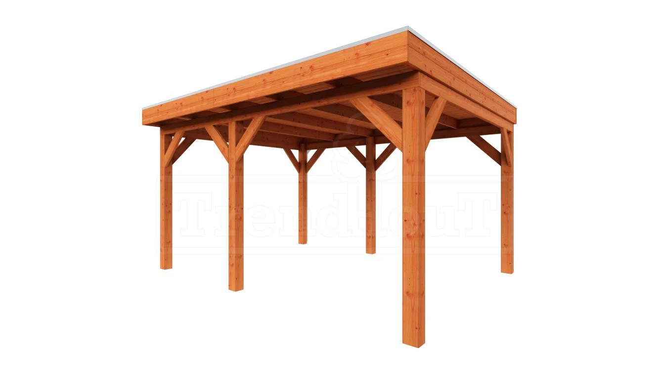 Trendhout Douglas Overkapping Mensa 440 x 400 cm - Afbeelding 1