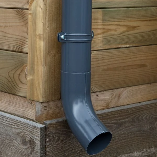 Zinken Dakgoot Lessenaarsdak Type 110 Antraciet - Lengte 510-680 cm - Afbeelding 3