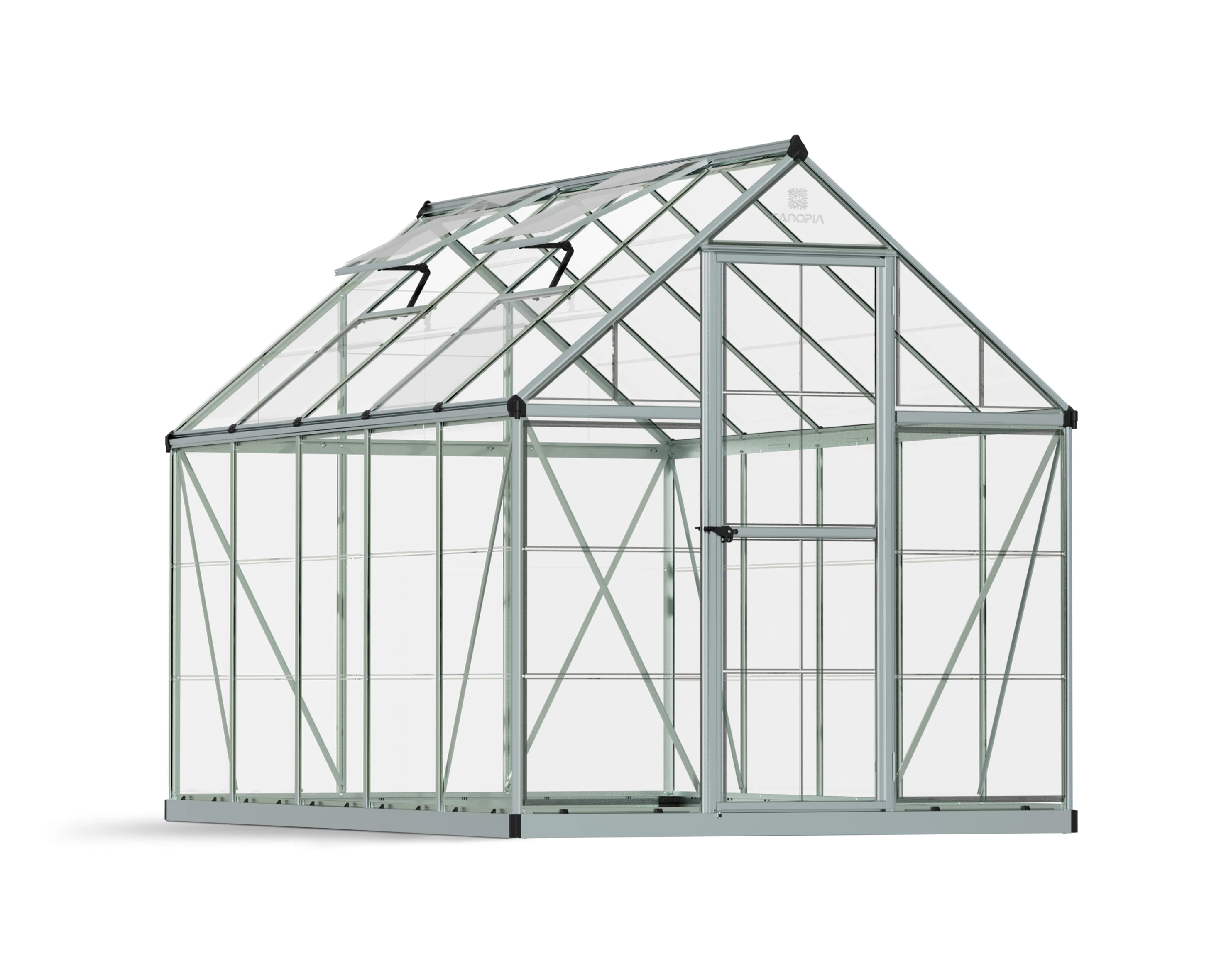 Palram Canopia Tuinkas Harmony 185 x 305 cm Zilver - Afbeelding 2