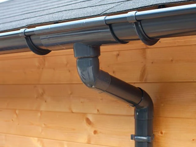 PVC Dakgoot Vierhoekig E100 Bruin - Lengte 1400 cm - Afbeelding 3