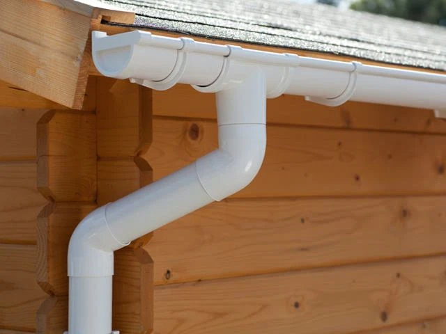 PVC Dakgoot Lessenaarsdak Wit GD16 - Afbeelding 1