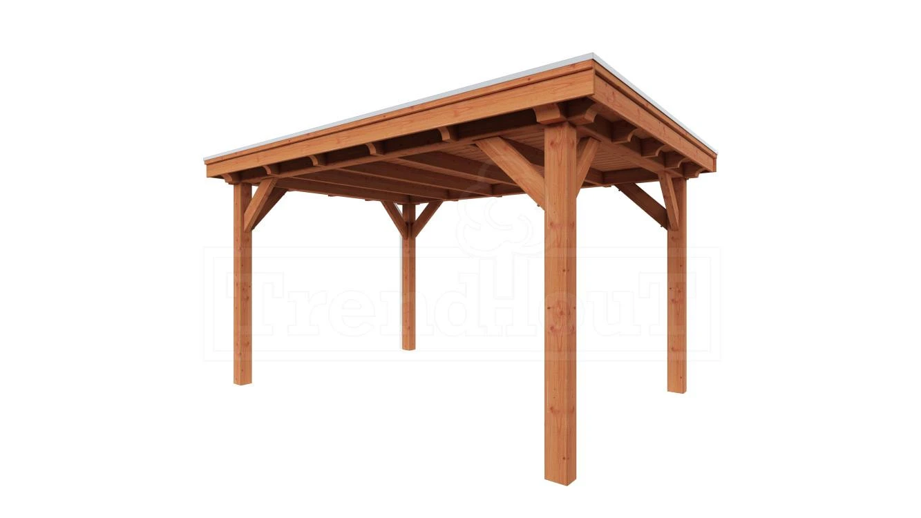 Trendhout Douglas Overkapping Siena 415 x 350 cm - Afbeelding 1