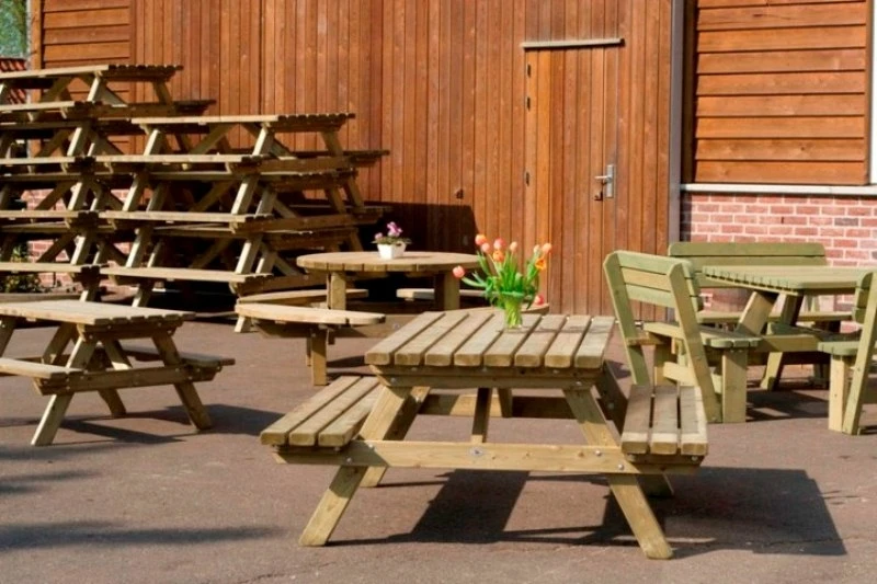 Talen Picknicktafel 160 x 180 cm - Afbeelding 3