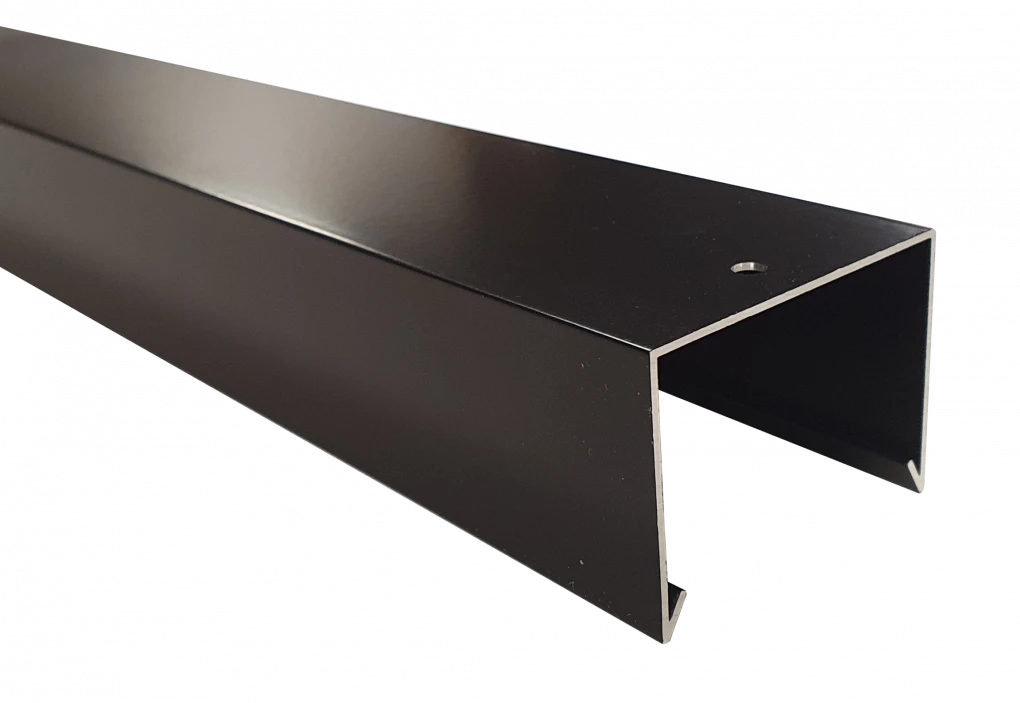 Afdeklat Aluminium met Sponning 5.1 cm - Lengte 179.5 cm - Afbeelding 1