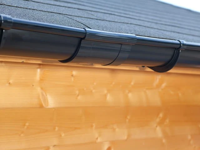 PVC Dakgoot Zadeldak E100 Zwart - Lengte 525-700 cm - Afbeelding 6