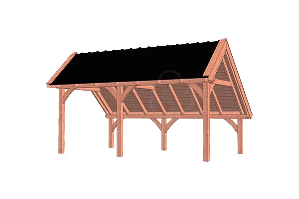 Trendhout Douglas Kapschuur De Hoeve XL 585 x 380 cm - Afbeelding 1