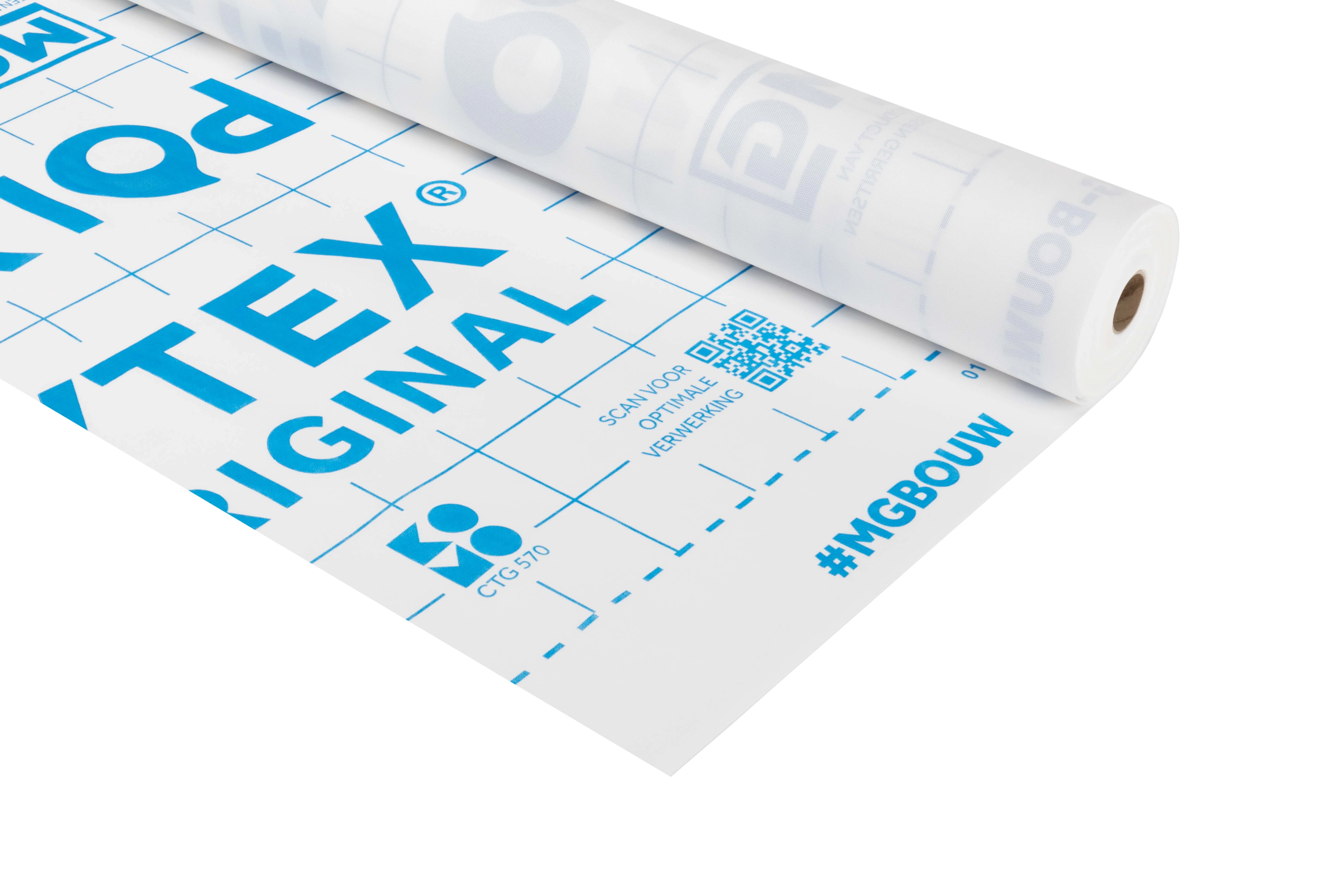 Polytex Original Damp-open folie 1,50 m x 25 m | NuBuiten