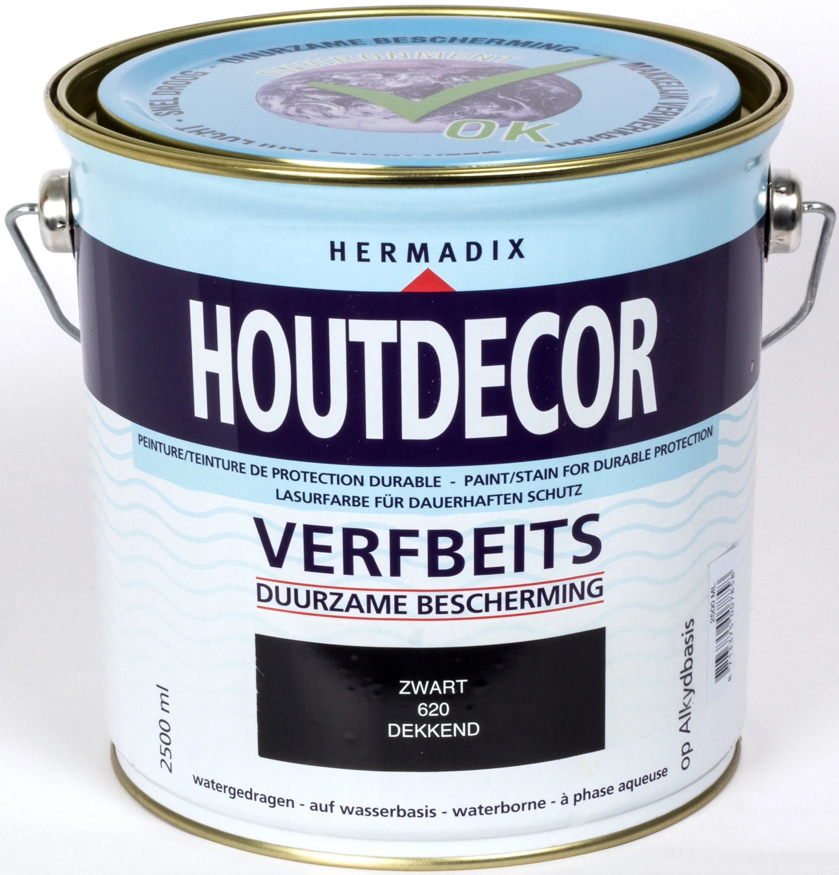 Hermadix Houtdecor 620 Zwart 2,5 L - Afbeelding 2