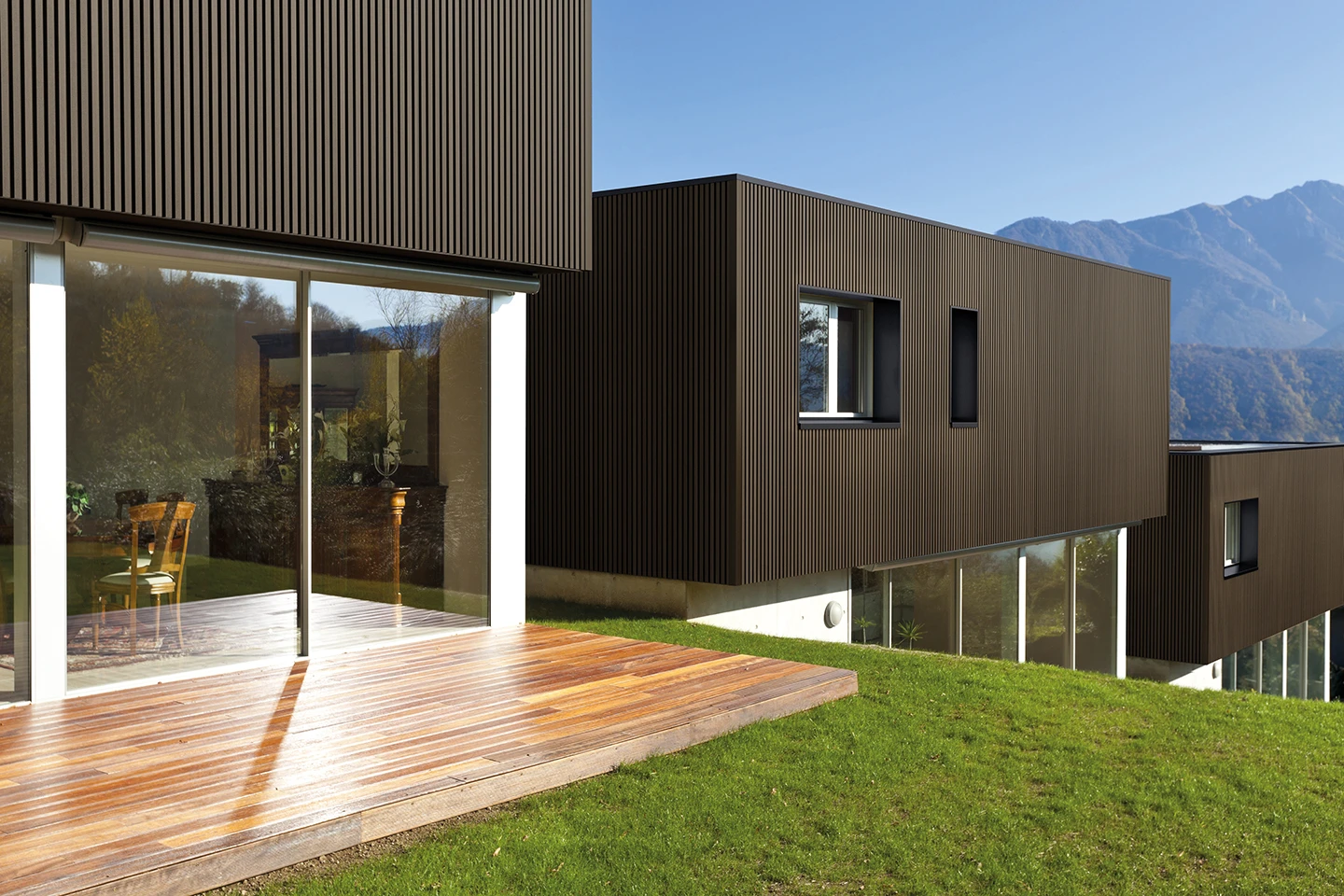 Aluminium F-Profiel 6.5 x 8.5 cm (65 x 85 mm) Red Cedar - Lengte 300 cm - Afbeelding 2