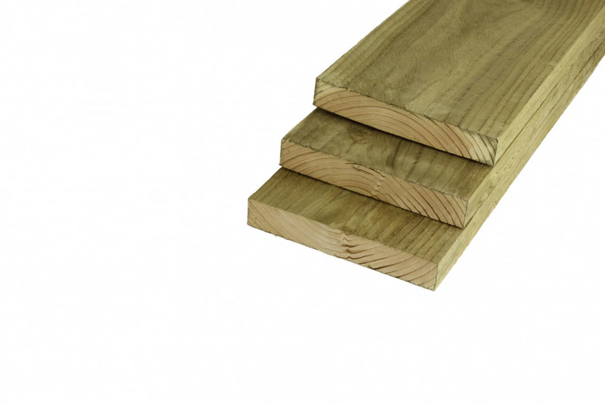 Douglas Potdekselplank 3.2 x 20 cm (32 x 200 mm) Fijnbezaagd Geïmpregneerd - Lengte 400 cm - Afbeelding 3