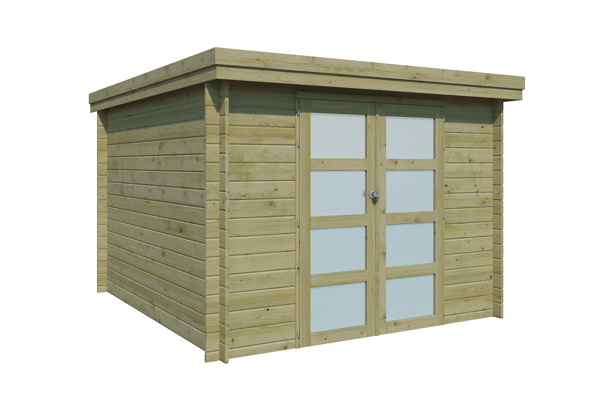 Woodlands Blokhut Oregon Groen Geïmpregneerd 295 x 325 cm - Afbeelding 4