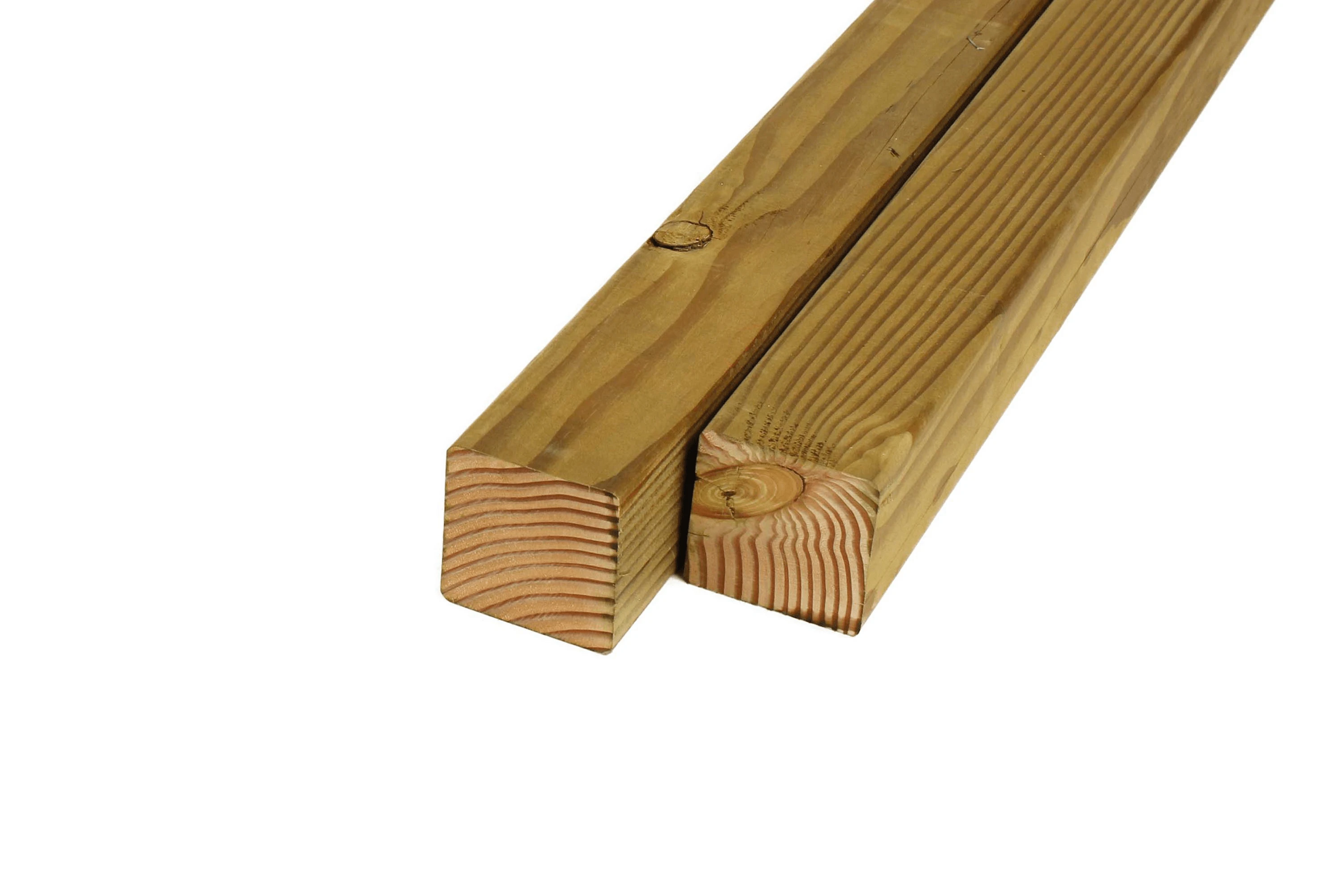 Douglas Paal 8.5 x 8.5 cm (85 x 85 mm) Geschaafd Geïmpregneerd - Lengte 400 cm - Afbeelding 1