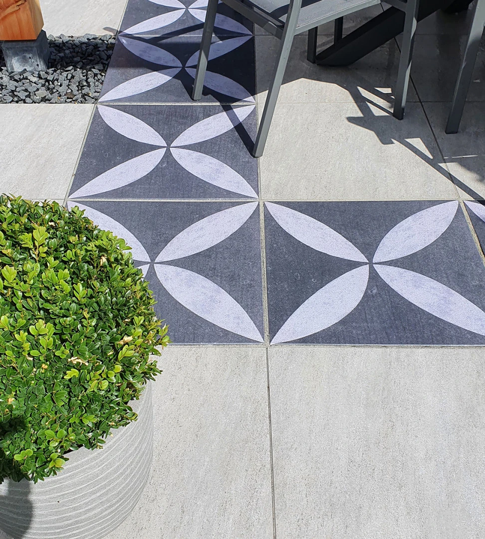 Keramische Tegel Kera Twice Flower Lotus 60 x 60 x 4.8 cm (48 mm) - Afbeelding 3