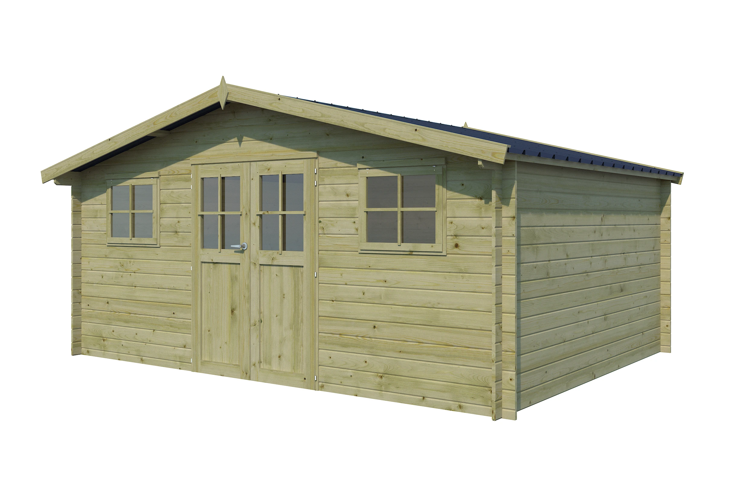 Woodlands Blokhut Hudson XL Geïmpregneerd 505 x 385 cm - Afbeelding 4