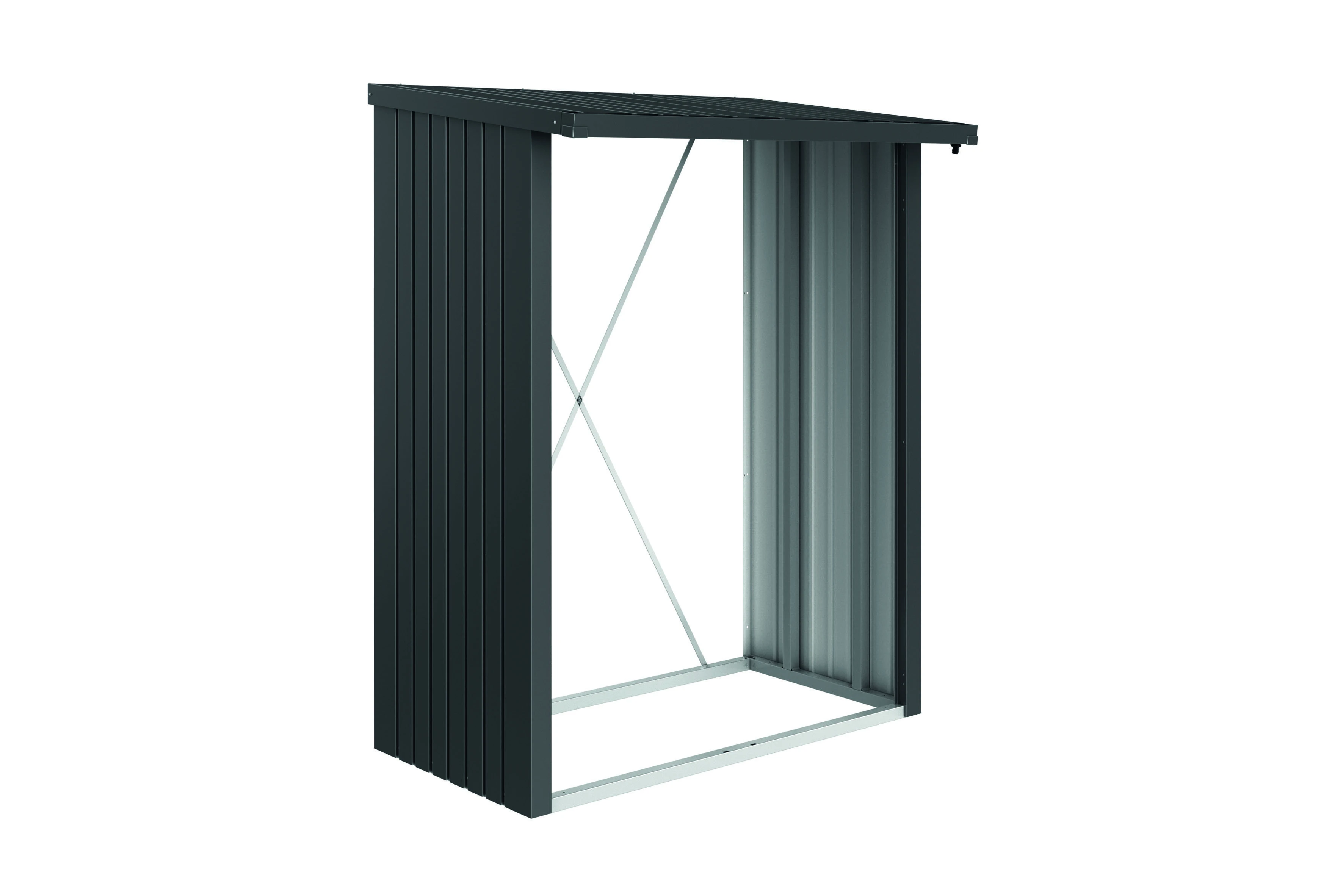 Biohort Houtopslag Donkergrijs 145.5 x 102 x 199 cm - Afbeelding 1