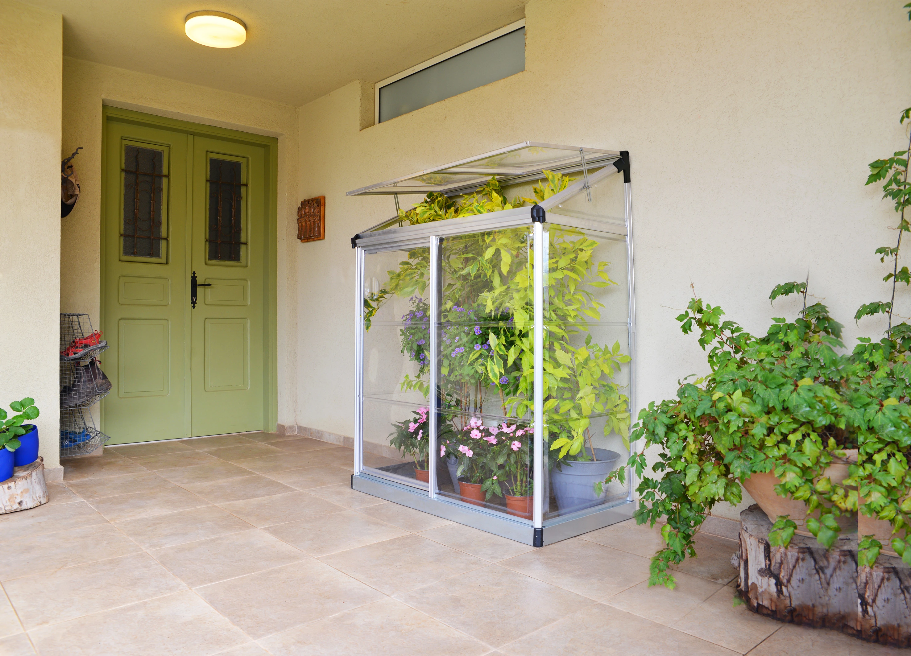 Palram Canopia Muurkas Lean to Grow 62 x 121 cm Zilver - Afbeelding 6