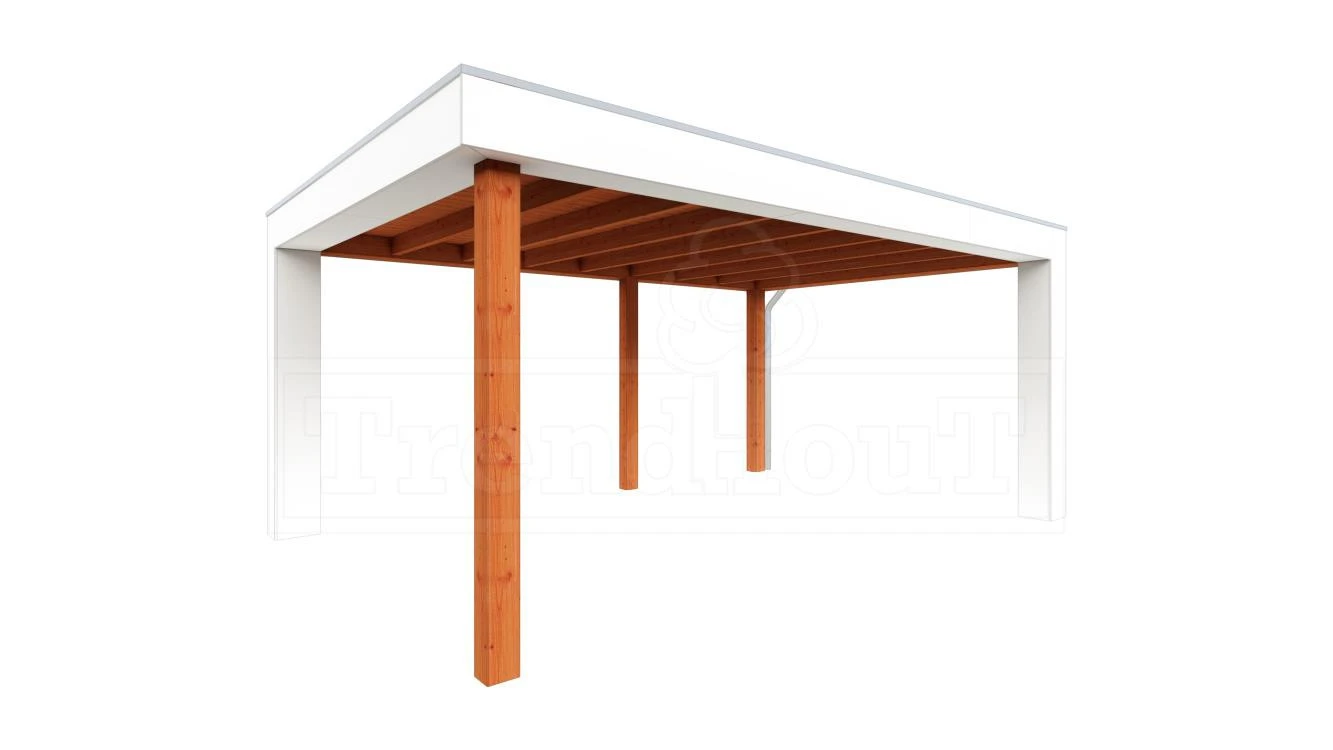 Trendhout Douglas Overkapping Verona Rechts 510 x 400 cm - Afbeelding 1