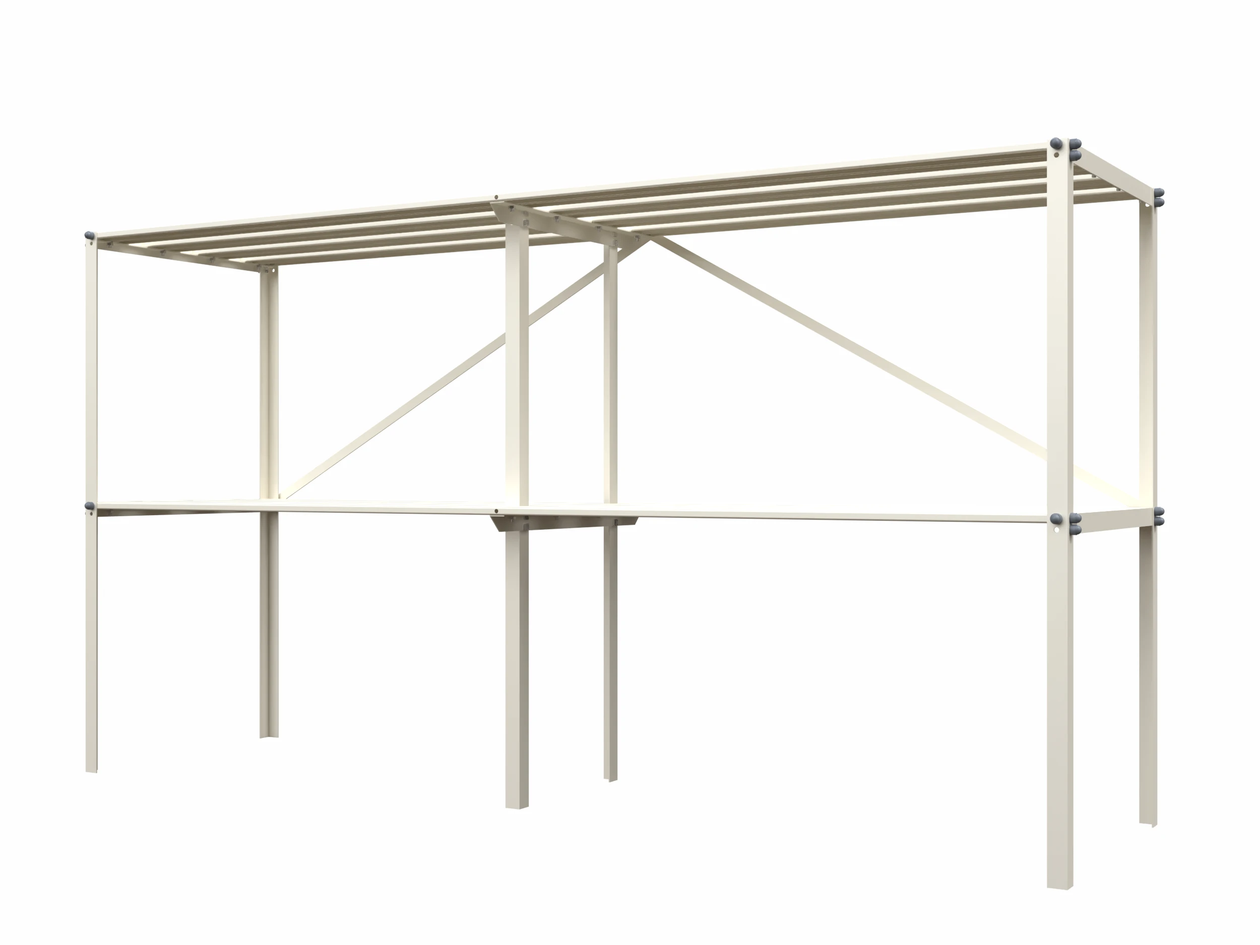 Royal Well Kweektafel Vrijstaand Wit 90 x 165 x 45 cm - Afbeelding 1