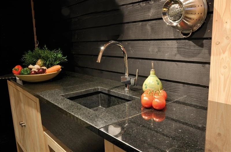 Trendhout Granieten Wasbak - Afbeelding 1