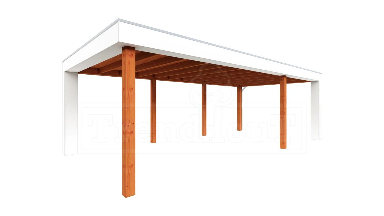 Trendhout Douglas Overkapping Verona Rechts 755 x 400 cm - Afbeelding 1