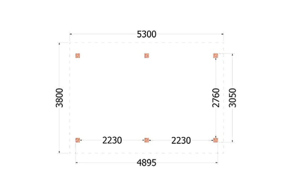 Trendhout Douglas Kapschuur De Hoeve XL 530 x 380 cm - Afbeelding 3