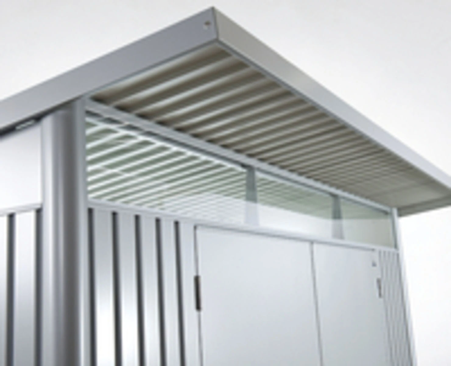 Biohort berging Avantgarde met dubbele deur kwartsgrijs, 180 x 260 x 218 cm, A2 - Afbeelding 7