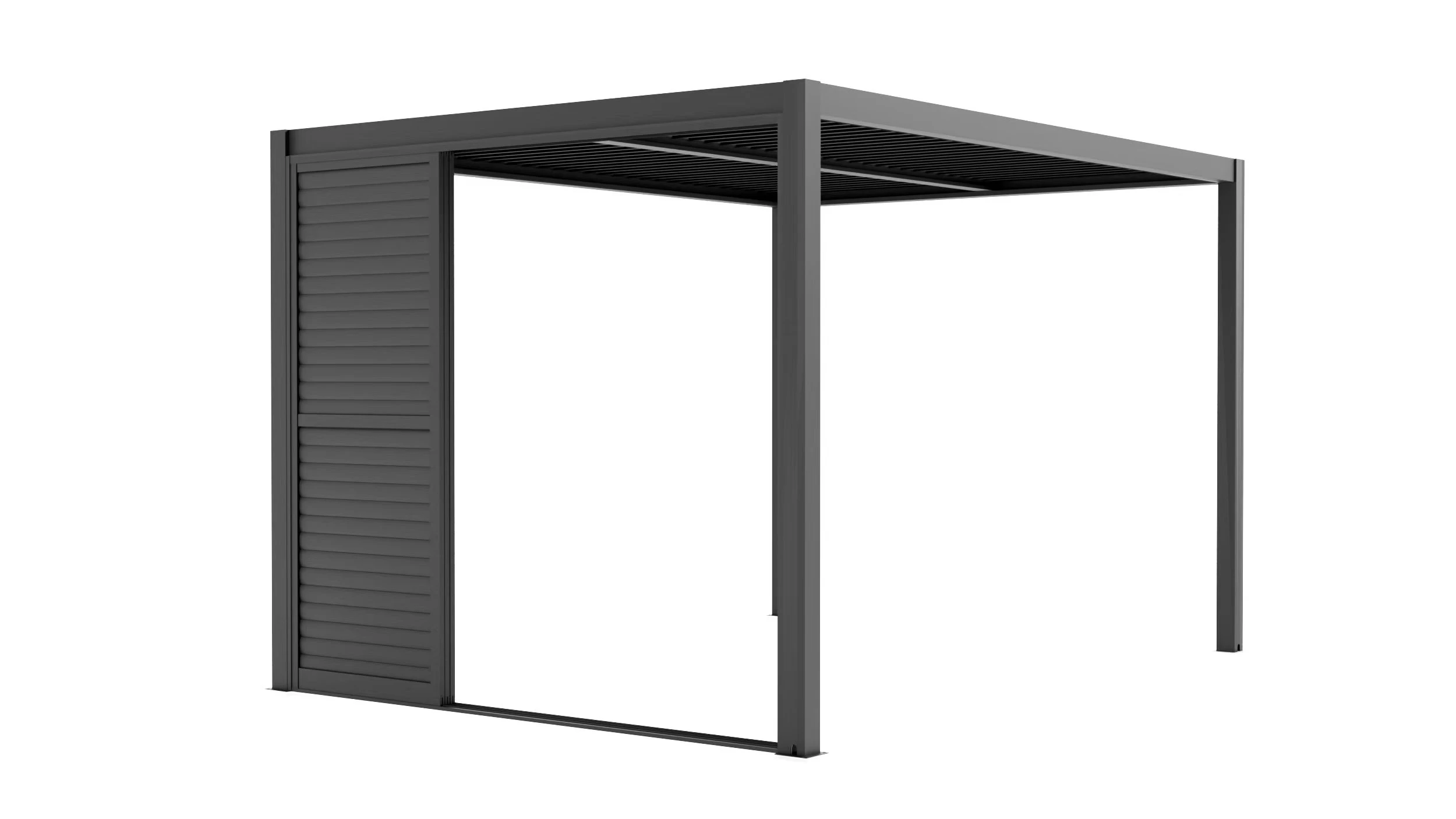 Louvreschuifwand - Lengte 370 cm - Afbeelding 2