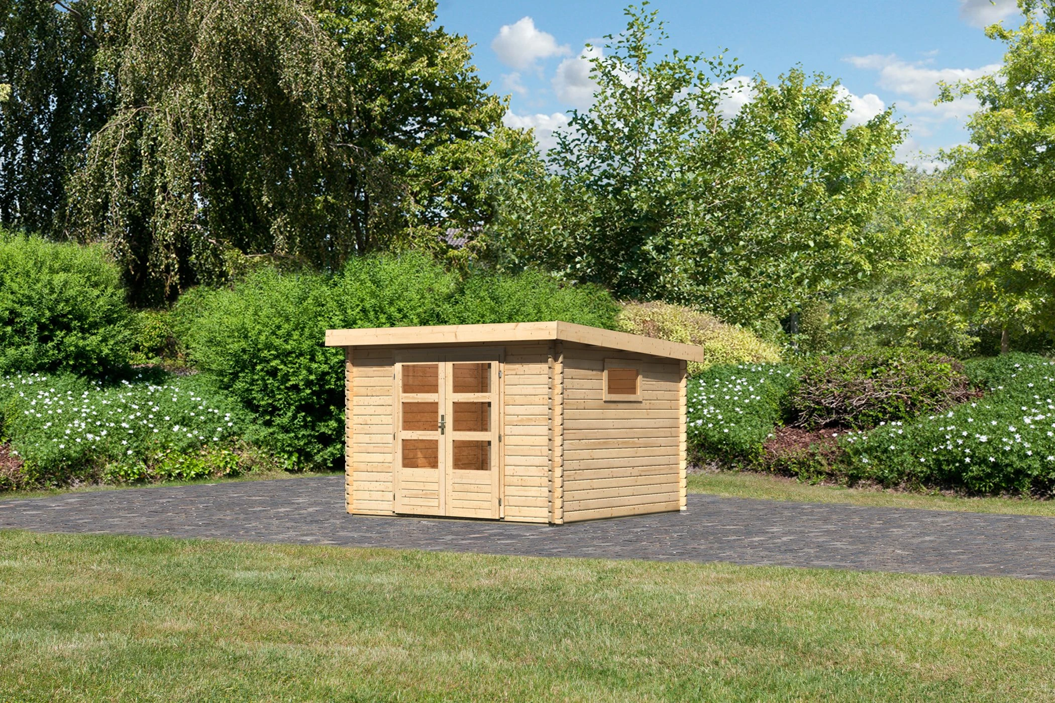 Karibu Tuinhuis Trittau 3 317 x 333 cm - Afbeelding 5