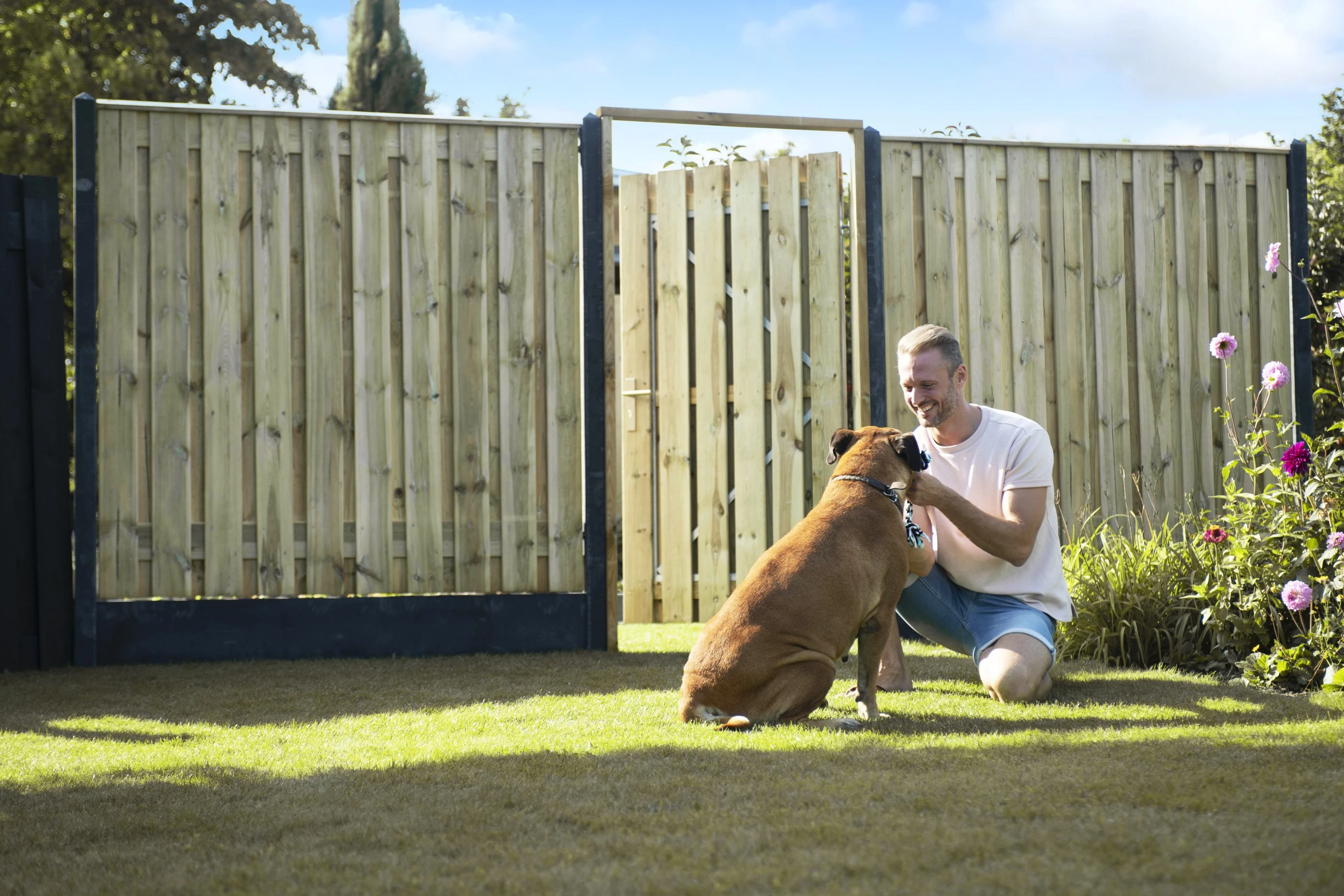 Betonplaat Glad 3.5 x 24 cm (35 x 240 mm) Antraciet Ongecoat - Lengte 184 cm - Afbeelding 3