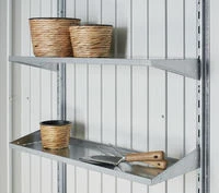 Biohort Berging Avantgarde Enkele Deur Zilver 180 x 220 x 218 cm - Afbeelding 13