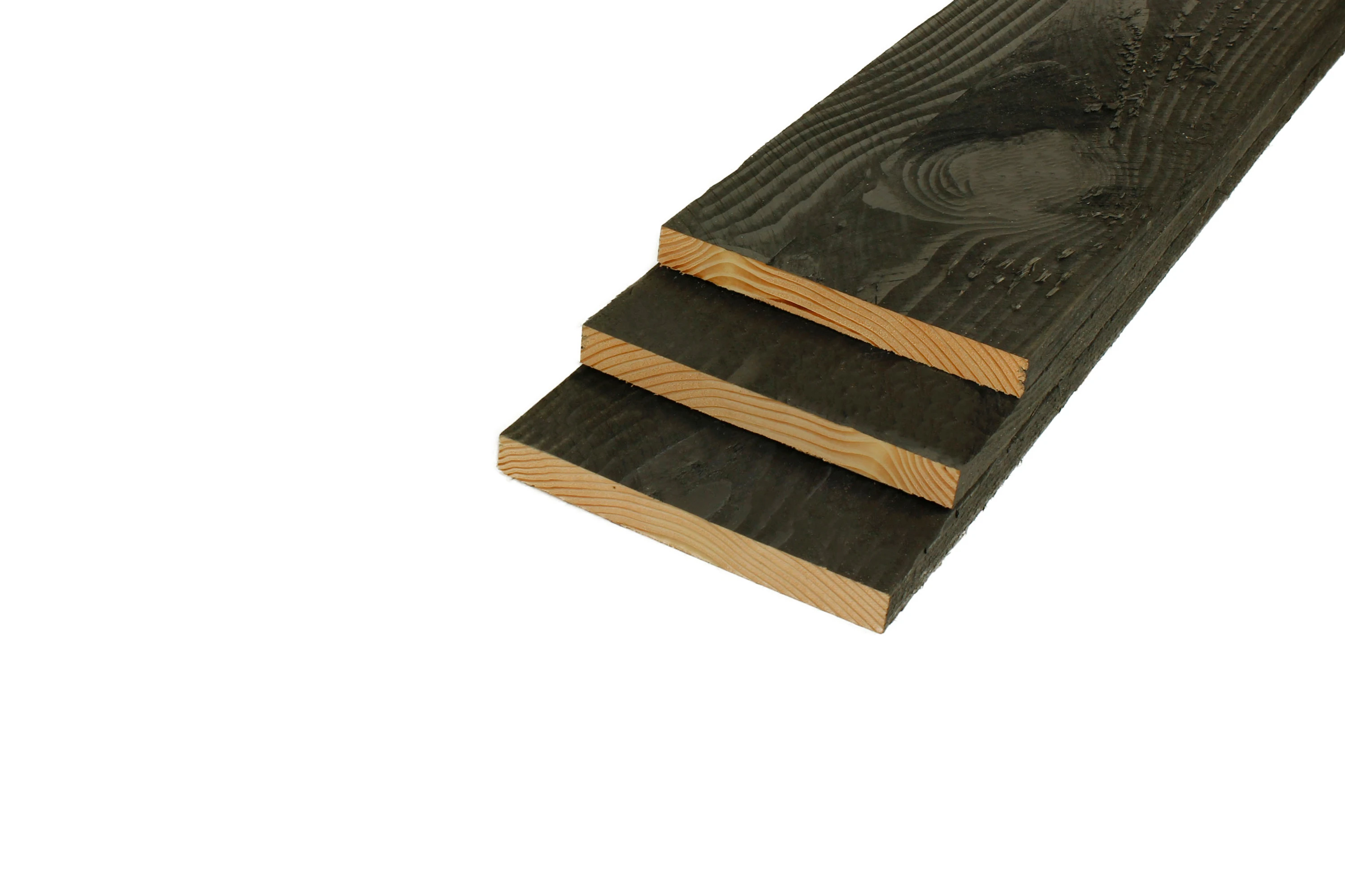 Douglas Potdekselplank 2.2 x 20 cm (22 x 200 mm) Fijnbezaagd Zwart Geïmpregneerd - Lengte 500 cm - Afbeelding 3